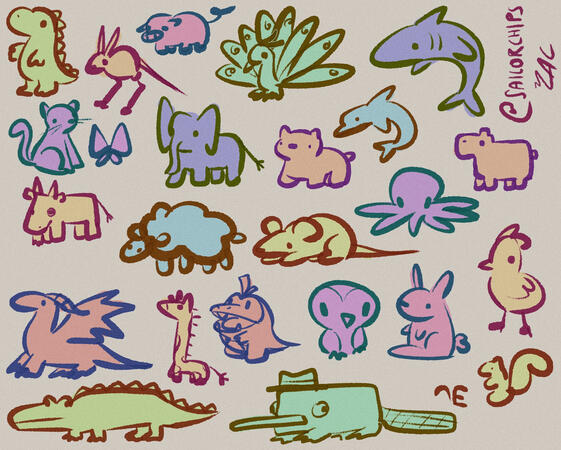 animal doodles (2022)