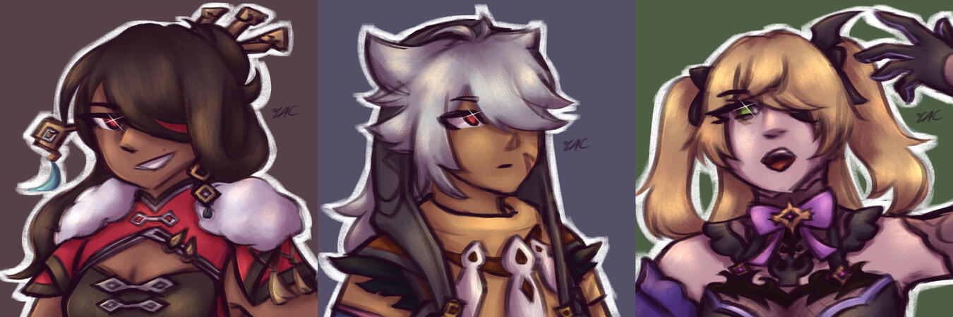 Genshin Impact: Beidou, Razor, Fischl