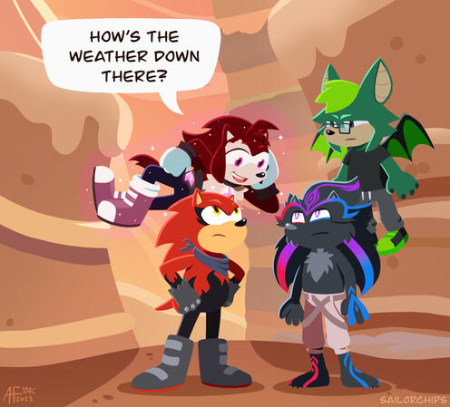 in the style of Sonic Colors: Rise of the Wisps